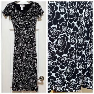 Jessica Elegant Black and White Dress